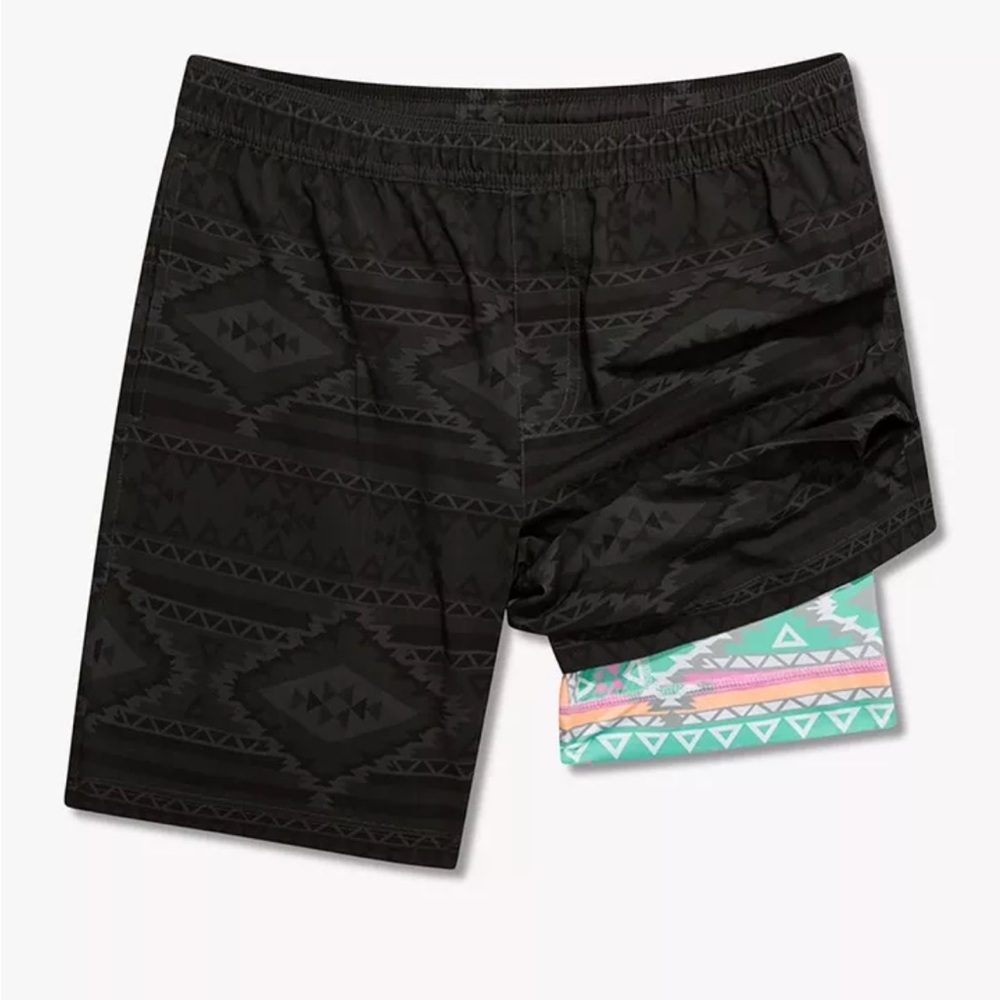Chubbies The Quests 7" Athlounger Shorts Lined Geometric Print NWT